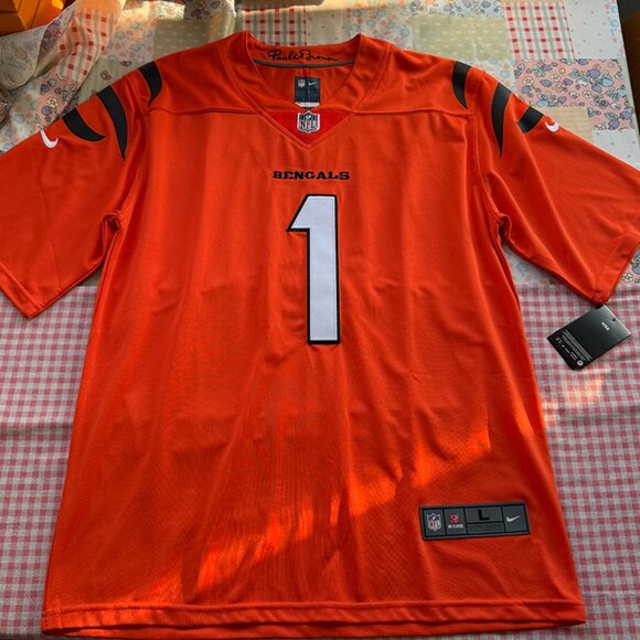 Nike Ja'Marr Chase Orange Cincinnati Bengals Alternate Game Jersey